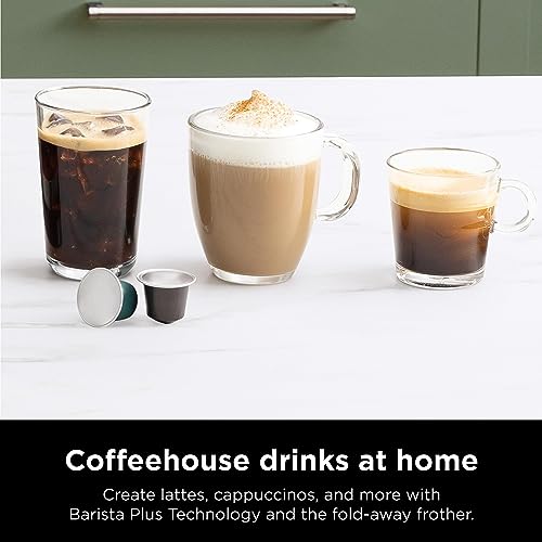 Espresso & Coffee Maker with Built-in Frother, Black H3951