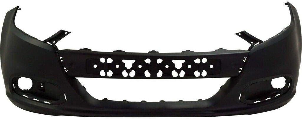 Primed Plastic Front Bumper Cover Fascia with Fog Light Holes for 2013-2016 Dodge Dart Sedan U751201