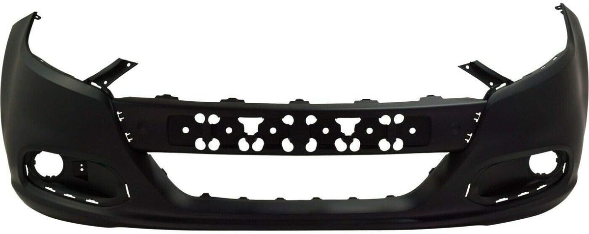 Primed Plastic Front Bumper Cover Fascia with Fog Light Holes for 2013-2016 Dodge Dart Sedan U751201