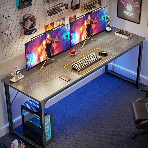 Black 63 Inch Metal Frame Office Desk K2335