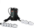 Black Electrical Pulse Double Anal Plug Set B585