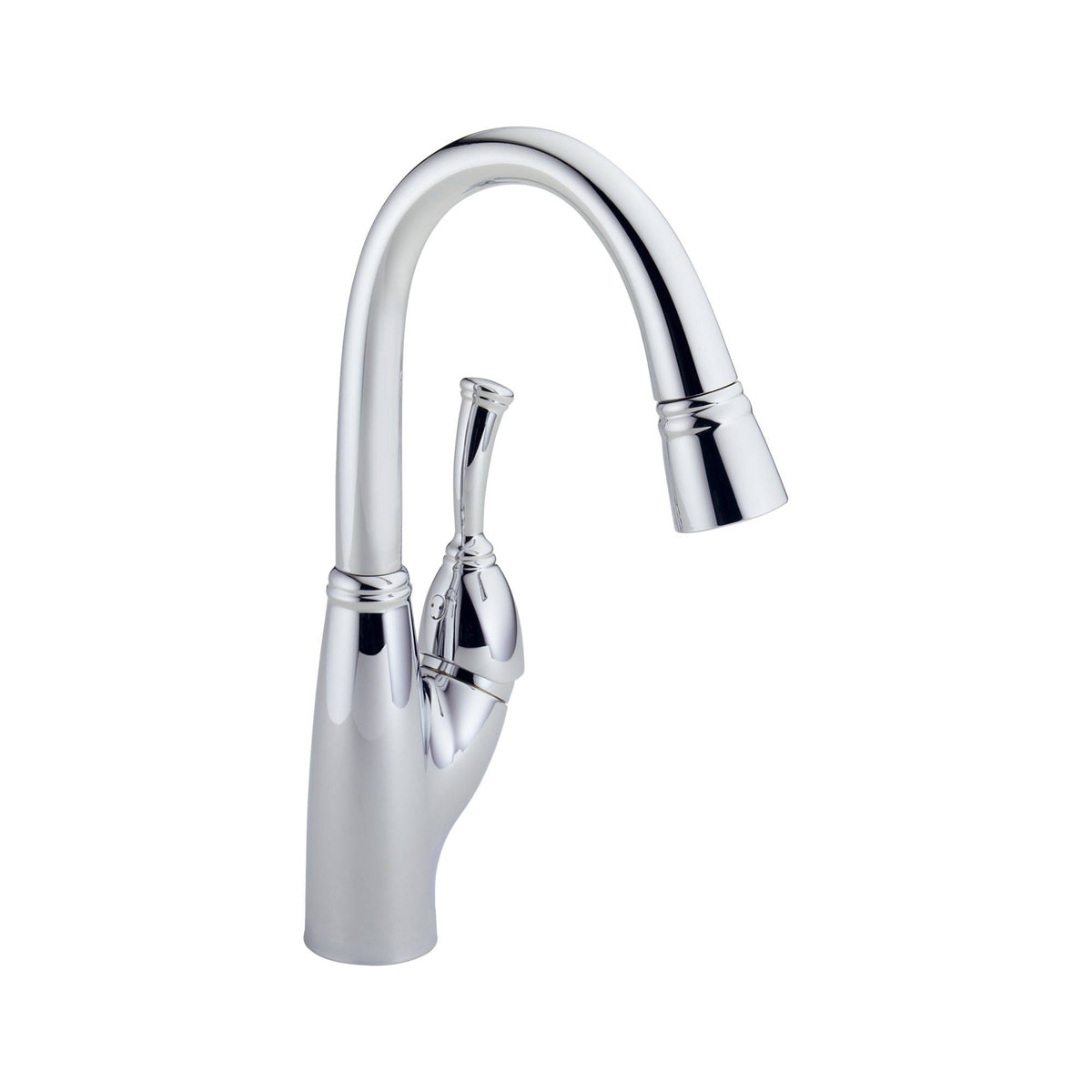 Stainless Steel Single Handle Kitchen Faucet with Spray D690