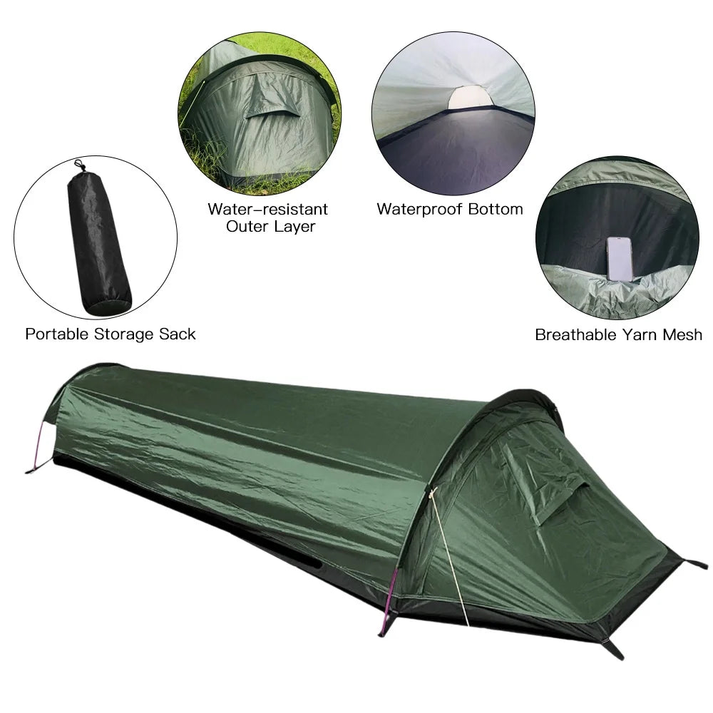 Lightweight Hiking Bivy Tent with Ground Cloth A50239