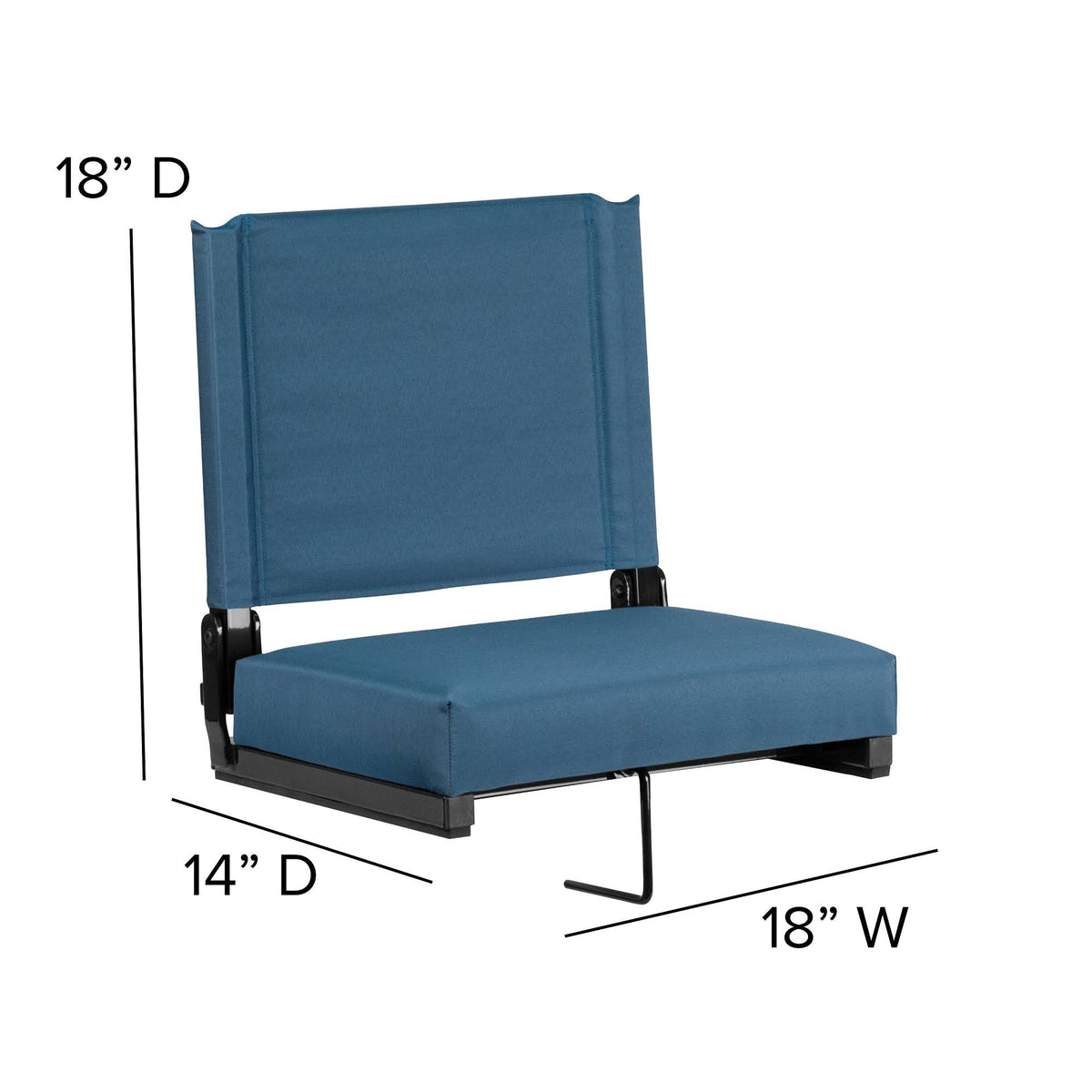 Teal Blue Grandstand Comfort Ultra Padded Seat X69759