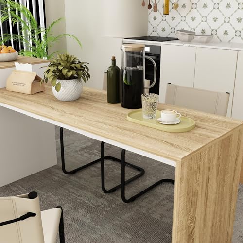 80.7" Wood Kitchen Island with 3 Drawers D822683