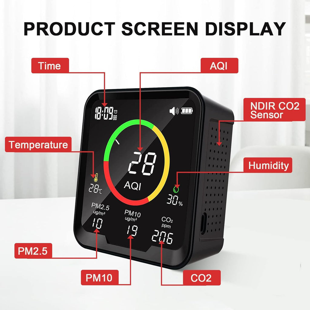 9A Air Quality Monitor CO2 Detector S88492