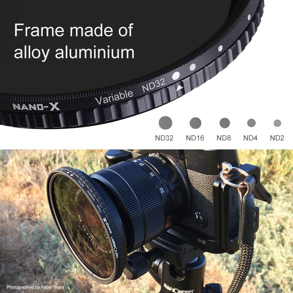 52mm Fader ND Filter ND2 to ND32 Variable Filter Pack of 2 A2788