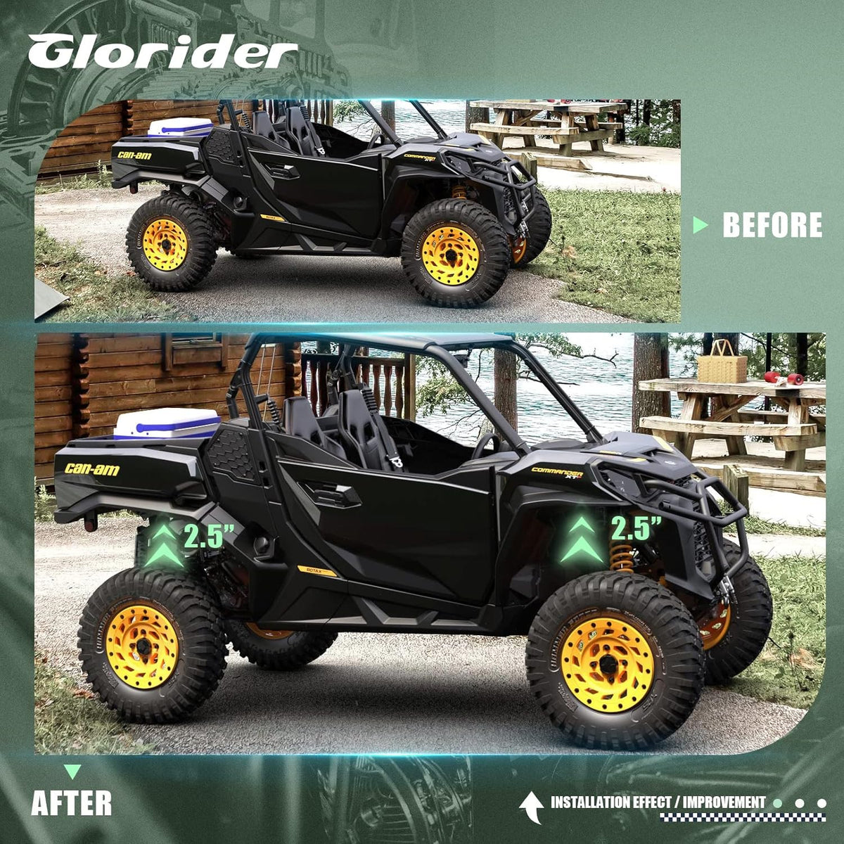 2.5 Inch Lift Kits for Can-Am Commander Max 800/1000 O7319