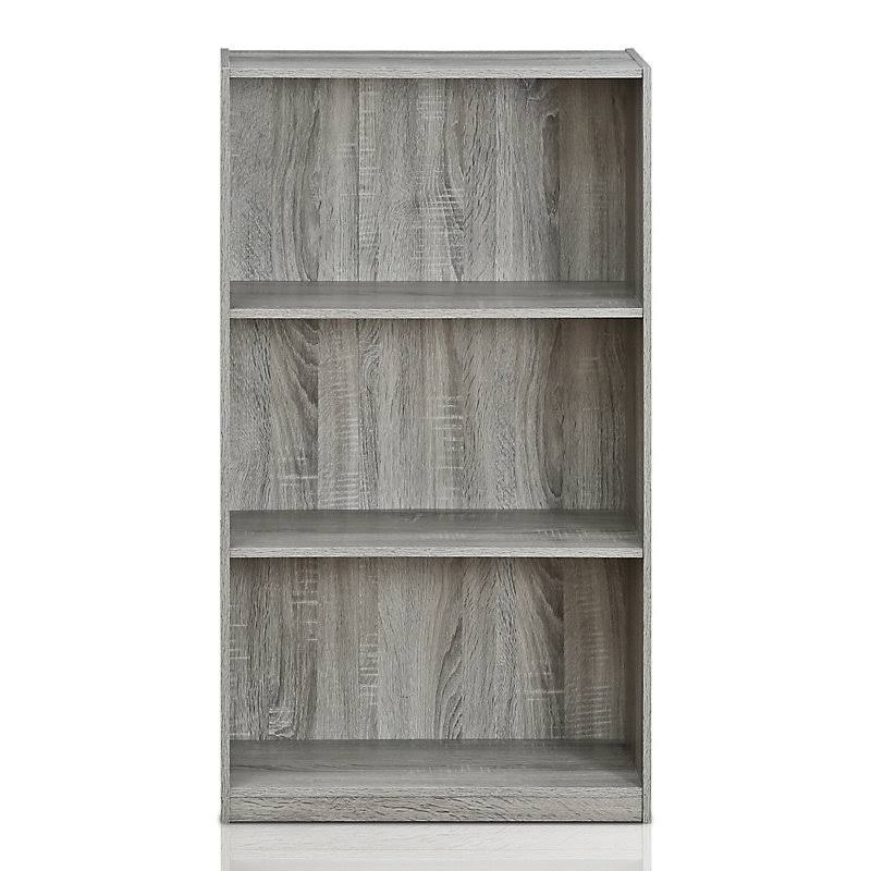 French Oak Gray Standard Bookcase F984