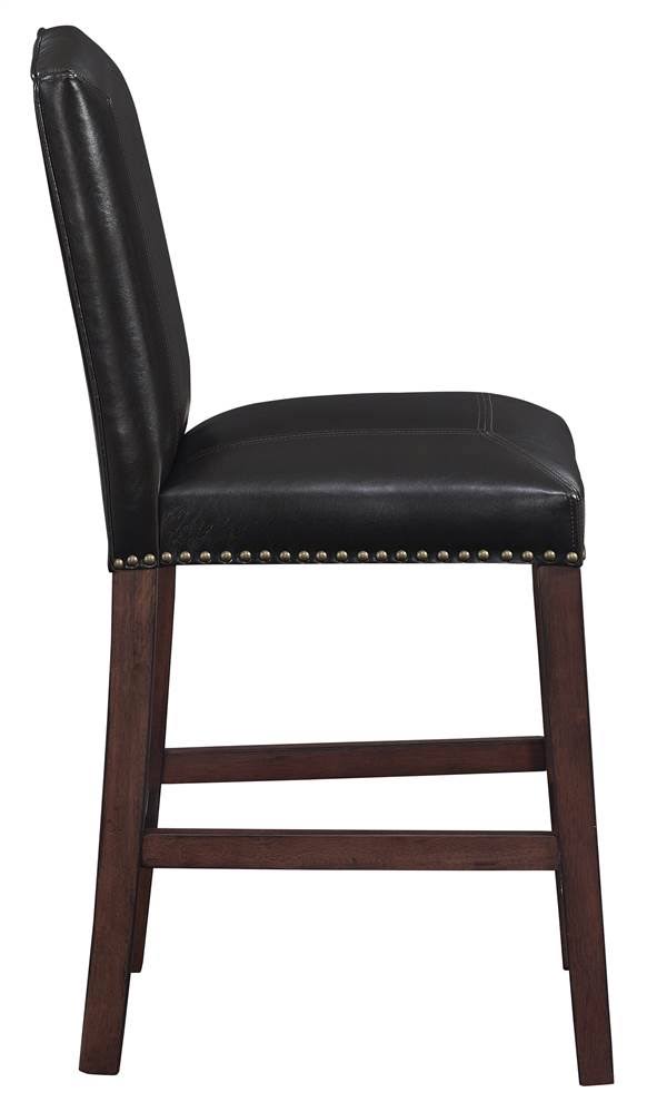 Brown Faux Leather Counter Stool X1990