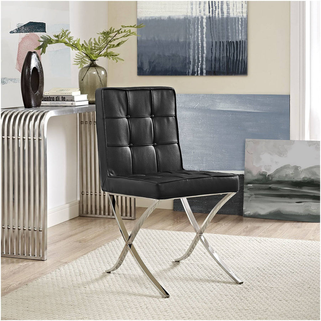 Black Memory Foam Dining Chair O34564