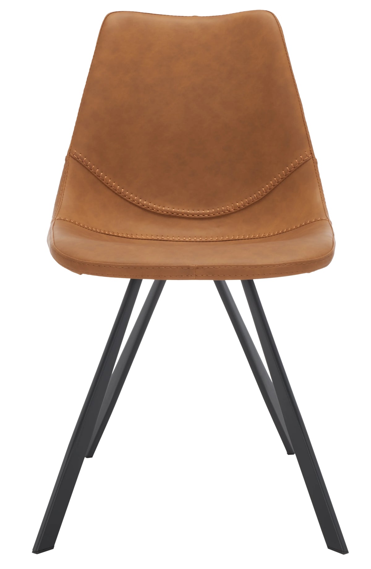 Cognac Tufted Dining Chair Set of 2 C4559