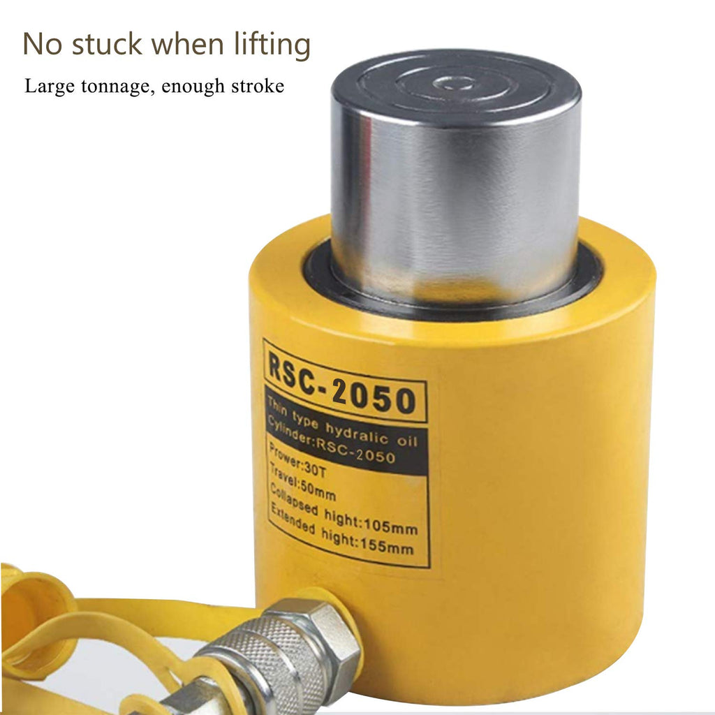20 ton Hydraulic Jack Cylinder Short Type Stoke 50mm Hydraulic Ram Industrial Lifting Jack F8301