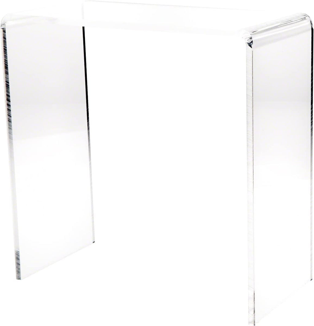 Clear Acrylic Rectangular Display Riser, 12 H x 12 W x 6 D, Pack of 2 B133