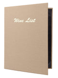 Tan Casebound Menu, 8.5 x 11 X415406