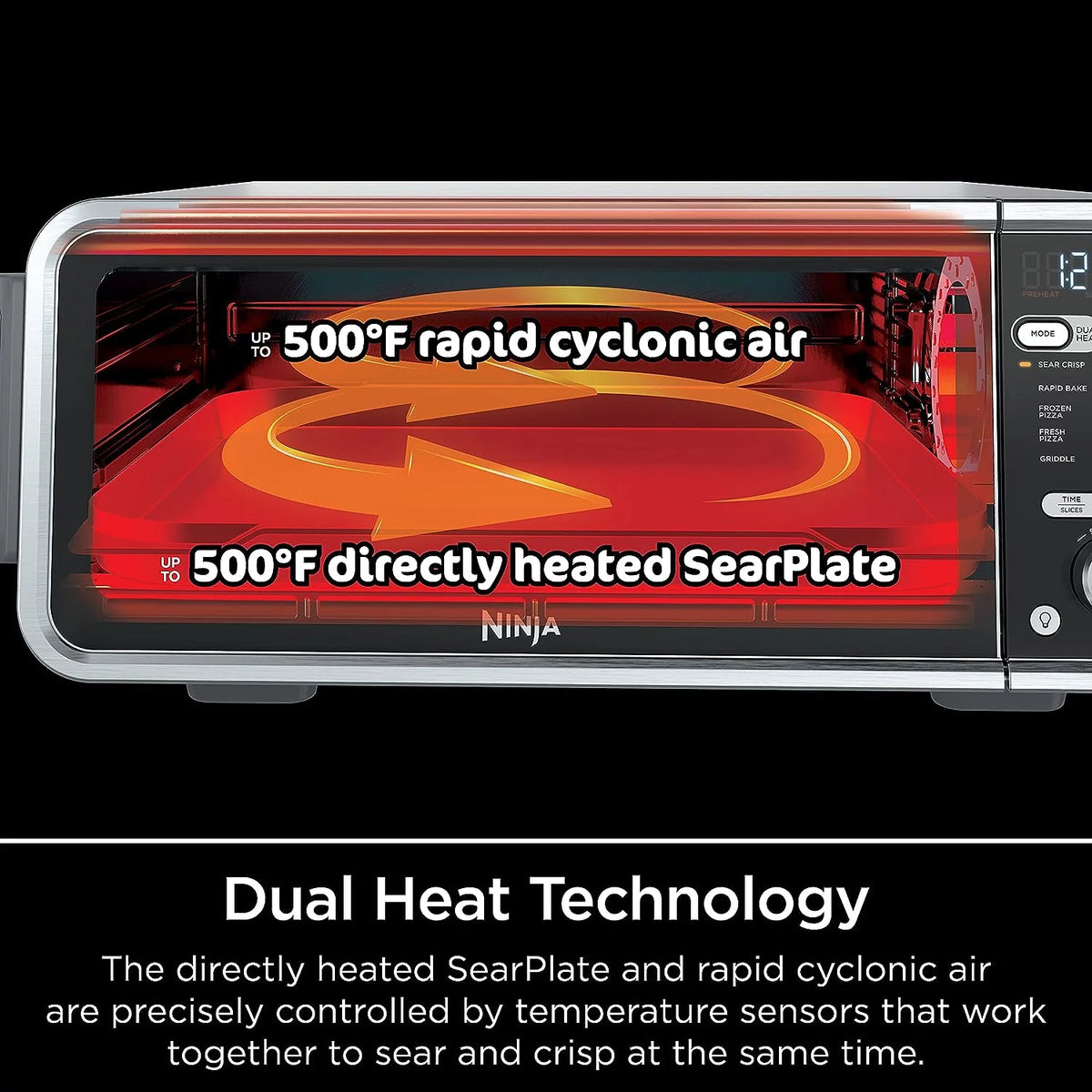 Pre-Owned 13-in-1 Dual Heat Air Fry Countertop Oven, XL - Silver A3499