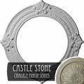 Hand-Painted Castle Stone Crackle Ceiling Medallion F82265