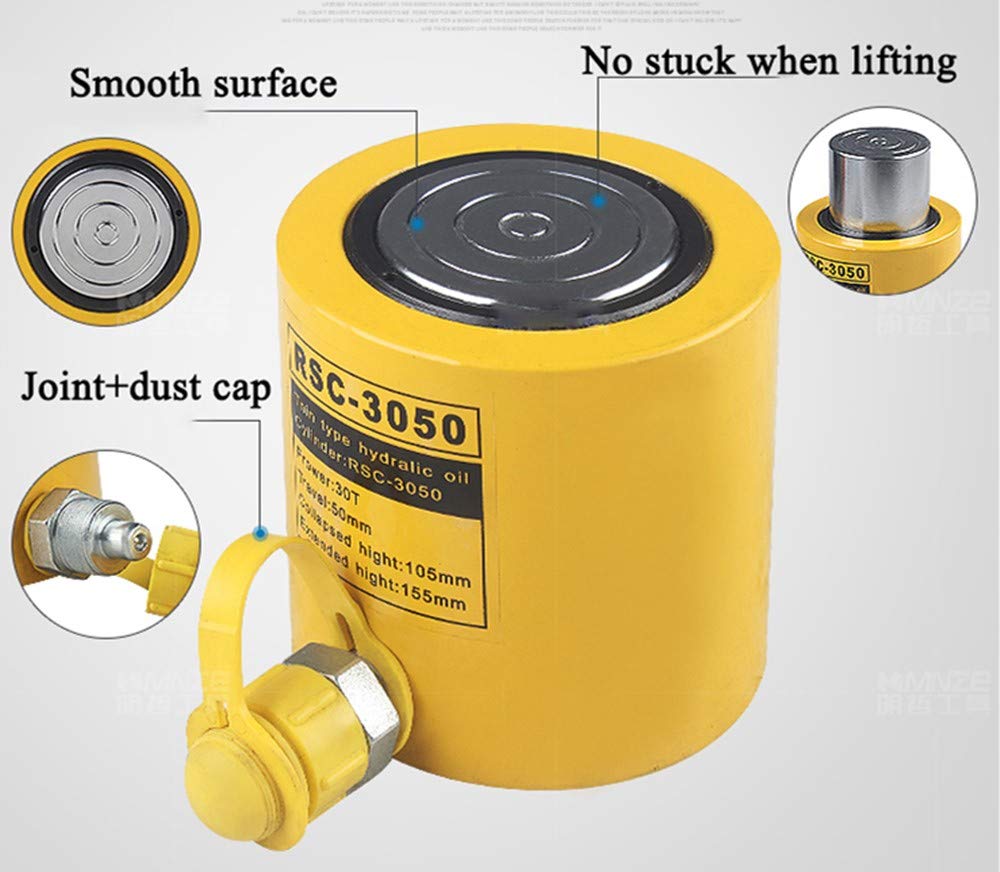20 ton Hydraulic Jack Cylinder Short Type Stoke 50mm Hydraulic Ram Industrial Lifting Jack F8301