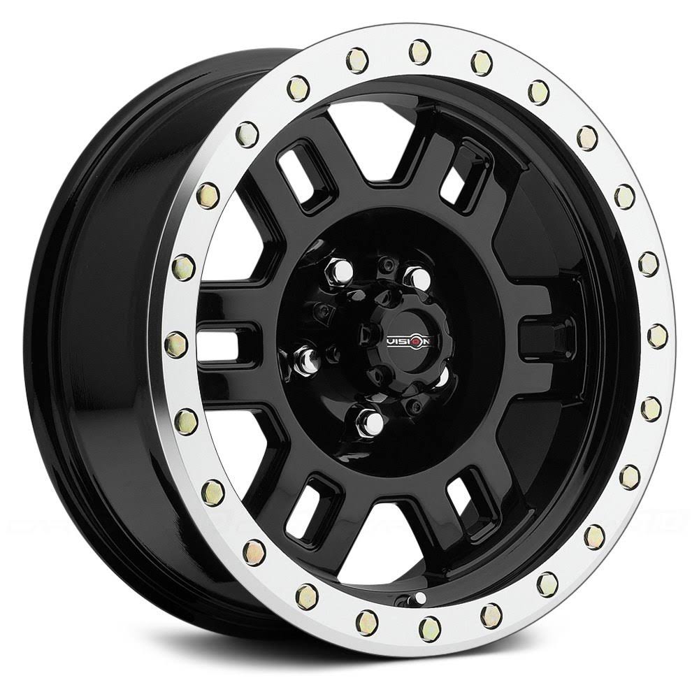 18x9 8x165.1 Gloss Black Machined Lip Wheel H76766