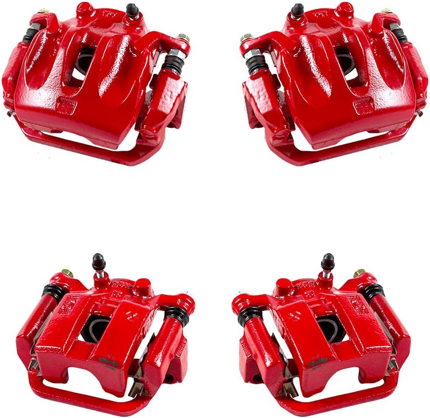Red Powder Coated Caliper Assembly Set Kit U8440