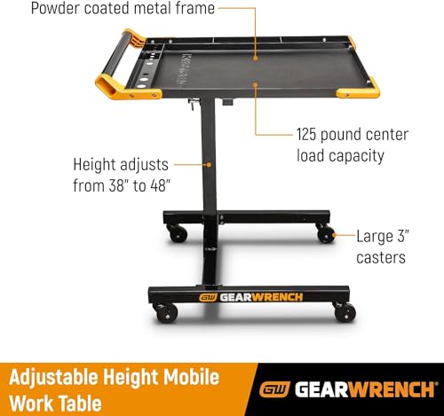 Adjustable Height Mobile Work Table M484