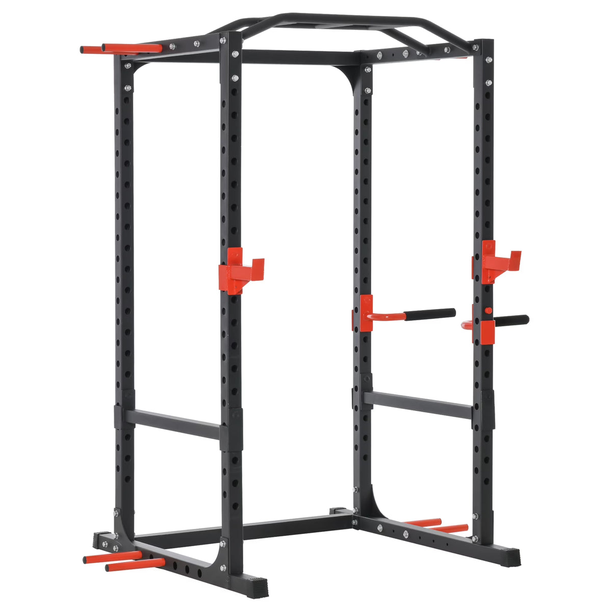 Adjustable Power Tower Dip Station Pull Up Bar Squat Rack Power Cage V82598