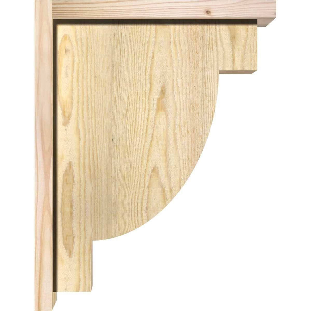 Alpine Rough Sawn Corbel with Backplate, Douglas Fir M359