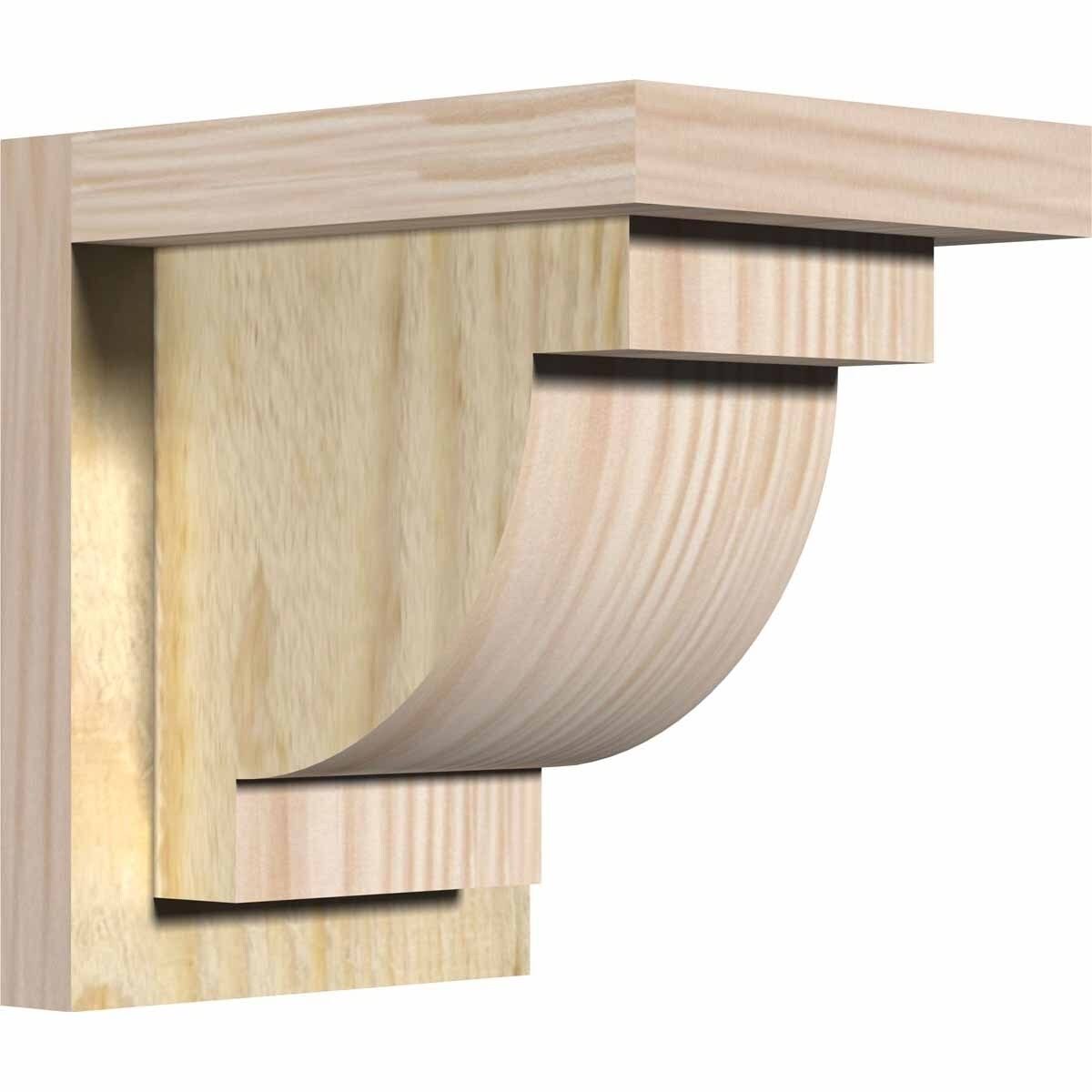 Alpine Rough Sawn Corbel with Backplate, Douglas Fir M359