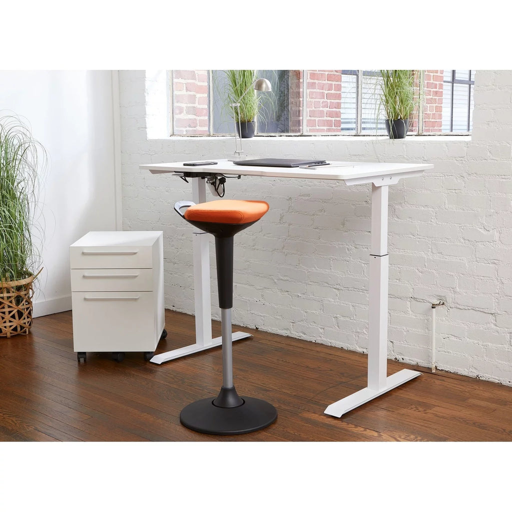 Electric Height Adjustable Standing Desk in White V84133