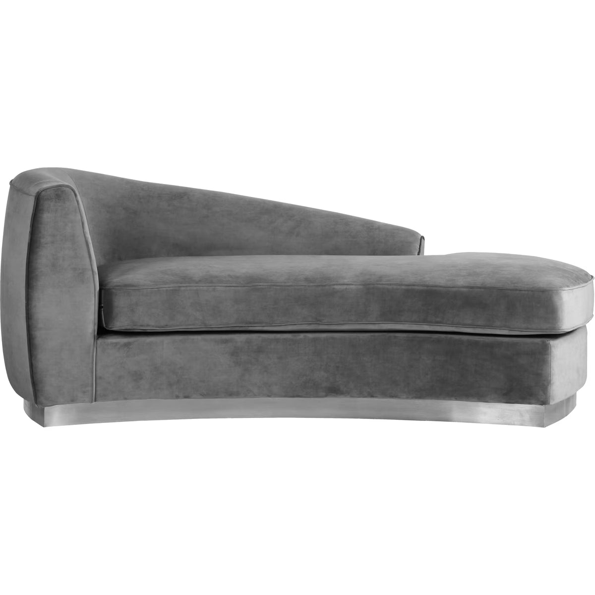 Grey Velvet Chaise F731816