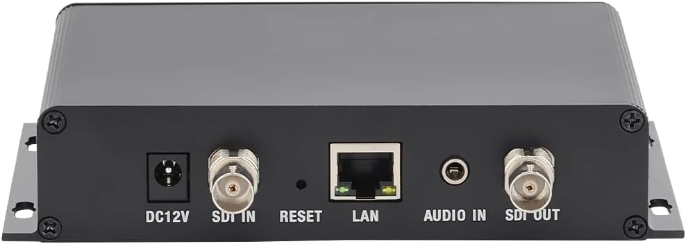HEVC H.265 H.264 SD HD 3G SDI to IP Encoder IPTV HD Video Audio Live Streaming Encoder HD-SDI Transmitter with HTTP, RTSP, UDP, SRT, HLS, ONVIF, RTMP, Multicast, Unitcast K948233