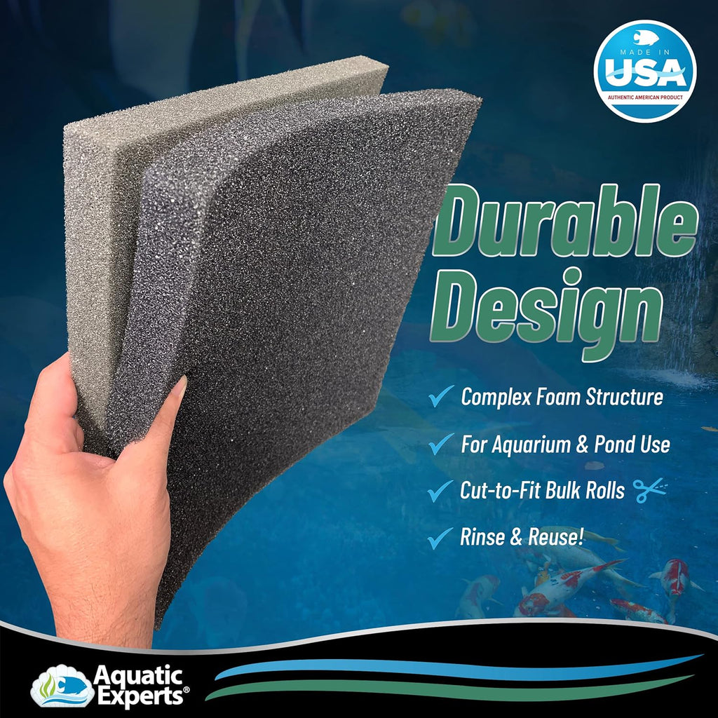 Aquarium Filter Sponge Pad, 12 x 72 40ppi, Pack of 2 L52870