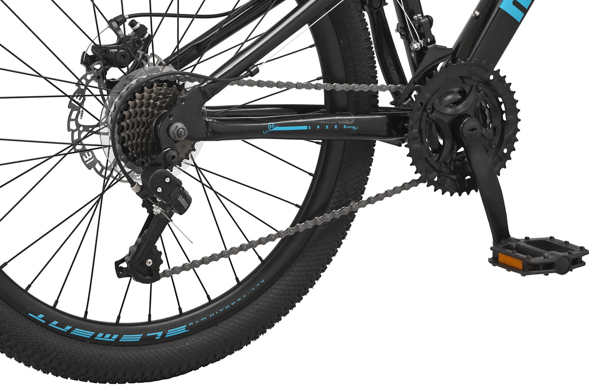 Black 24-in. 21 Speeds Mountain Bike T111717