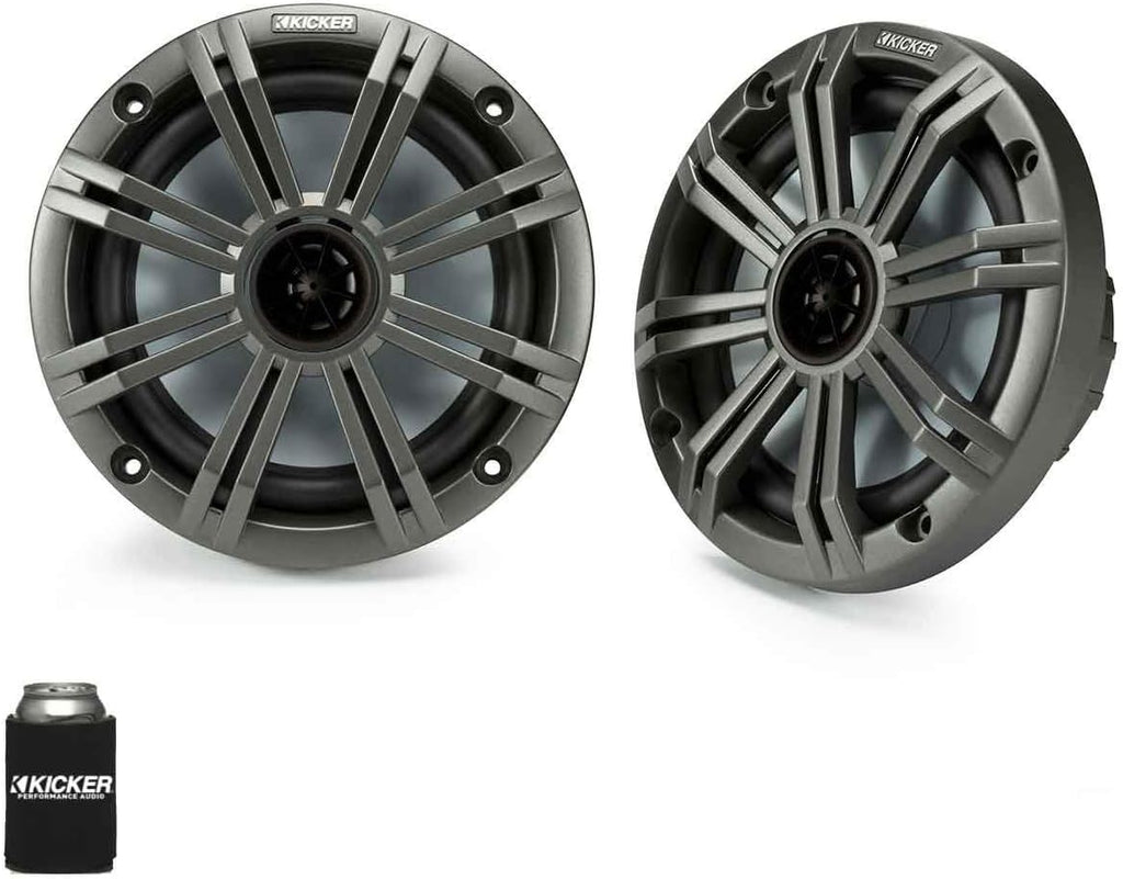 6.5" Charcoal Marine Speakers (Qty 2) 1 Pair W770890