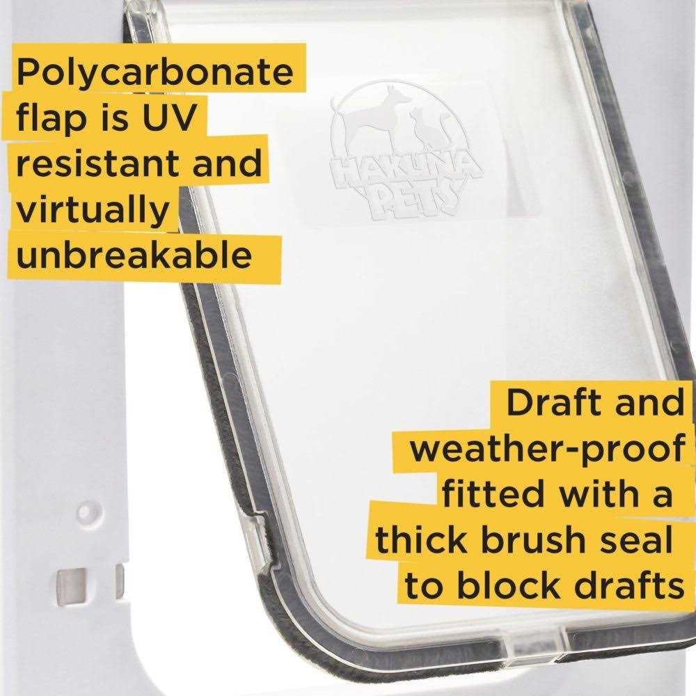White Super Tough Pet Door I127