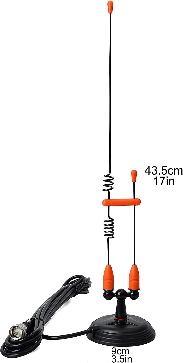 Heavy Duty Dual-Band Mobile Antenna with Magnetic Mount M74639