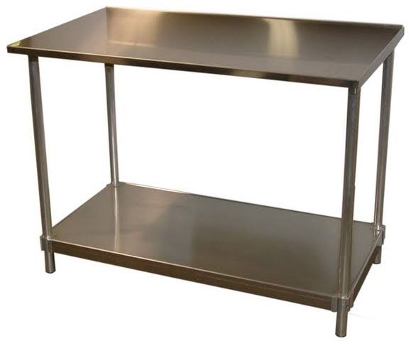 16 Gauge Stainless Top Table 34 to 35.5 x 30 x 48 in. M384