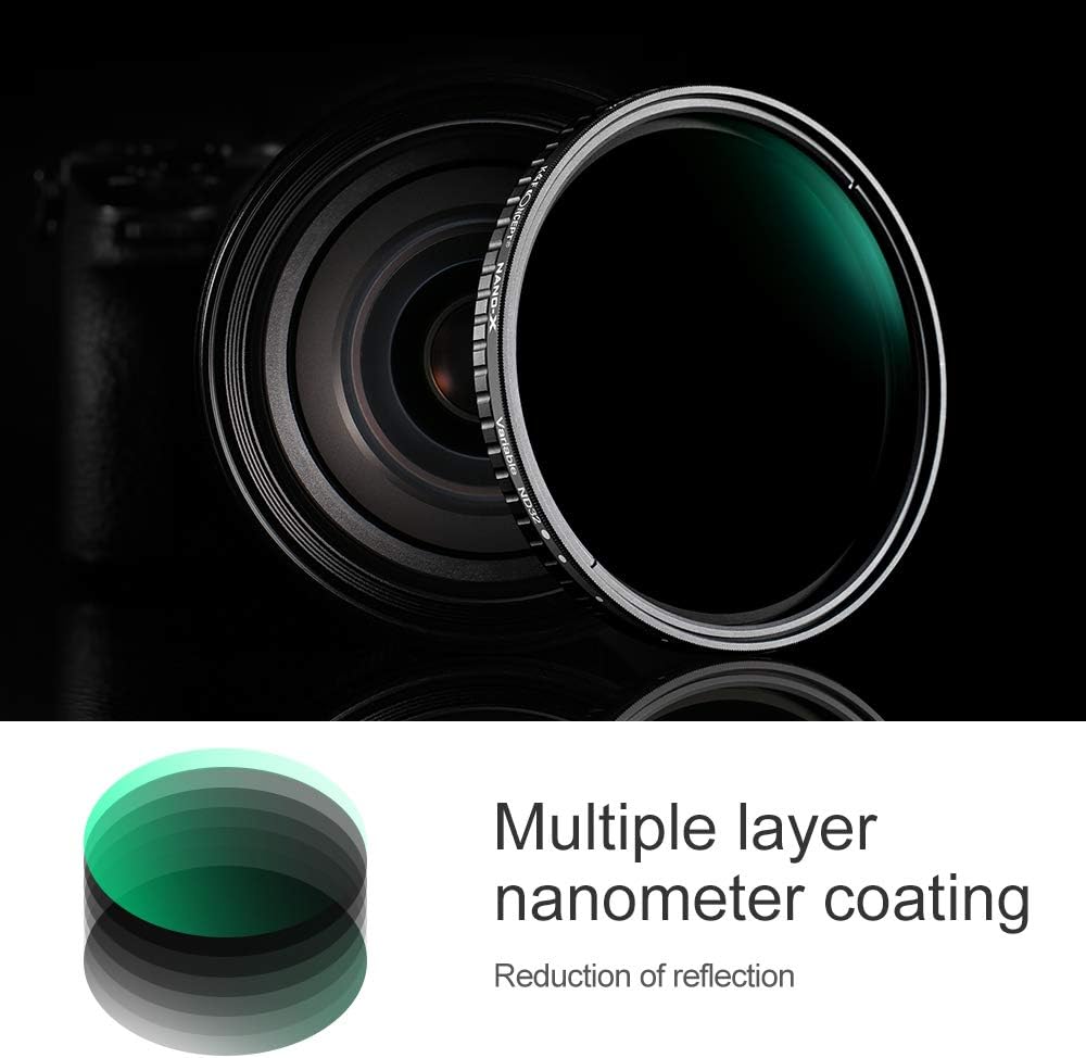 52mm Fader ND Filter ND2 to ND32 Variable Filter Pack of 2 A2788
