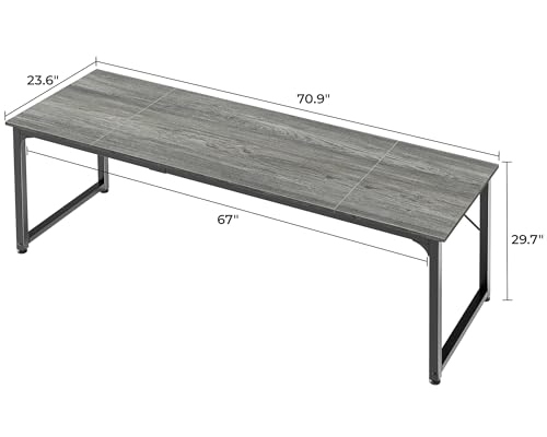 Black 63 Inch Metal Frame Office Desk K2335