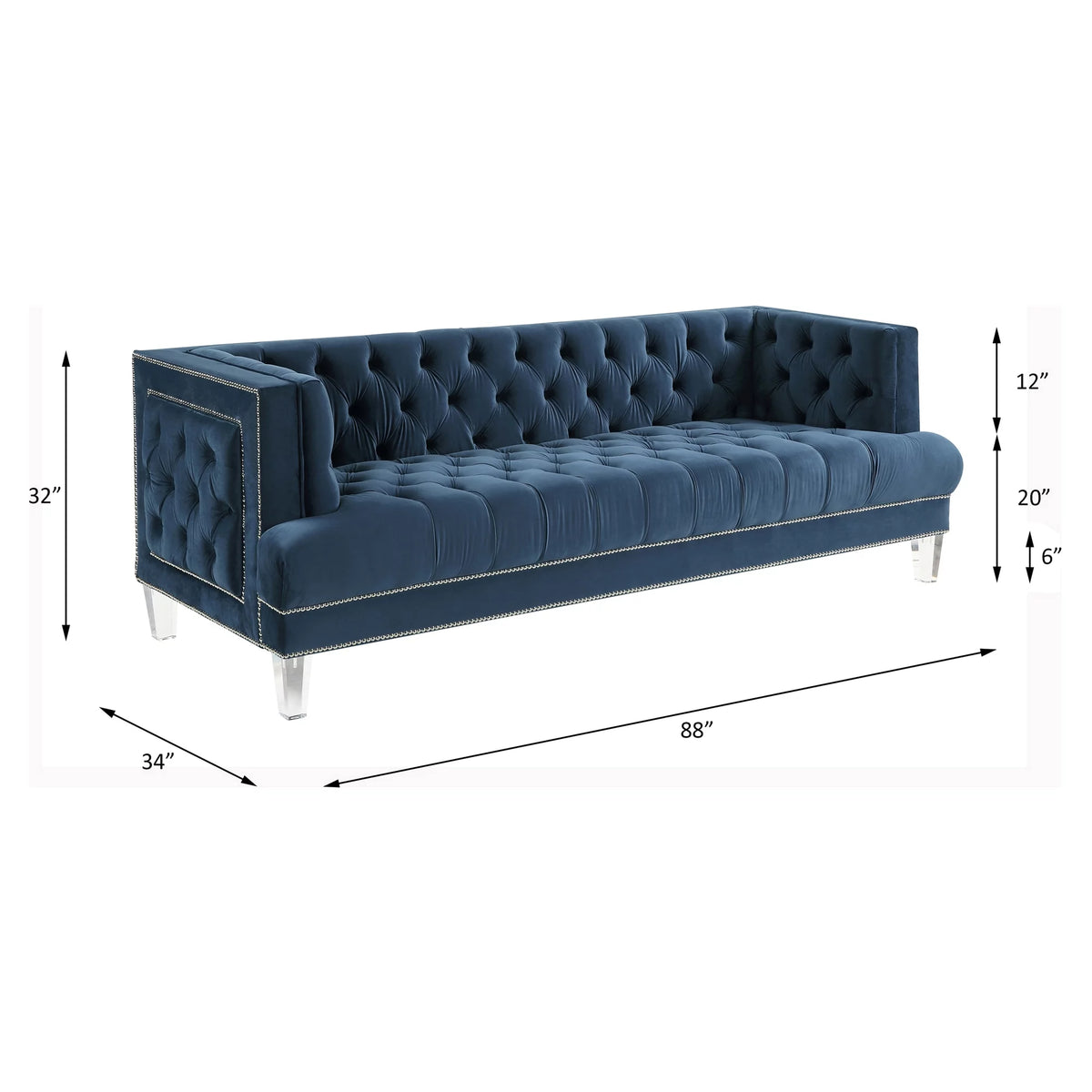 Blue Sofa C49014