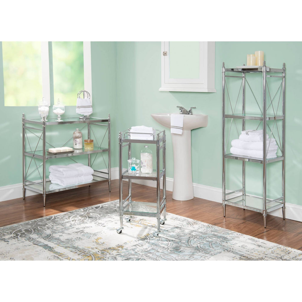 Chrome and Glass Cart I505167