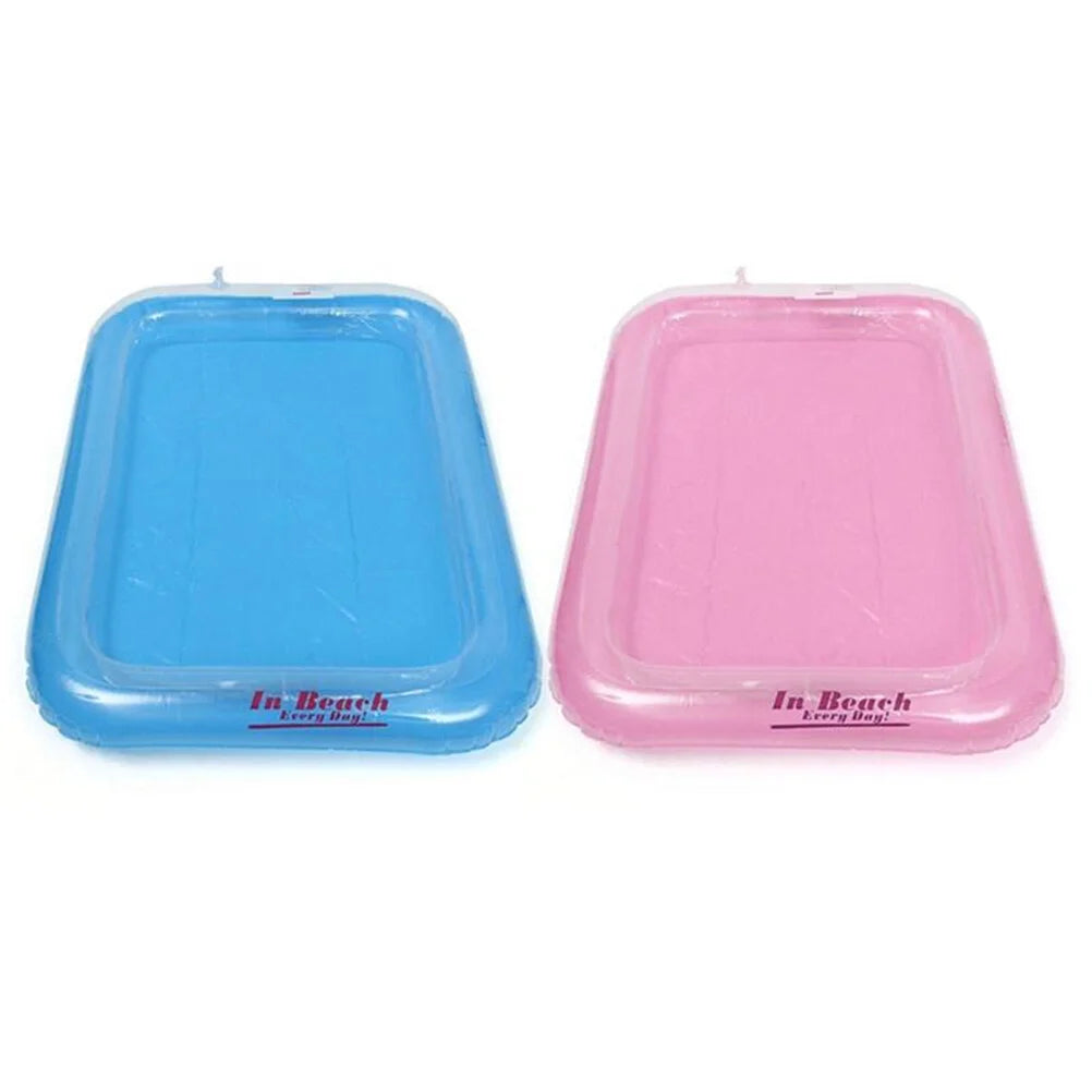 Pink Inflatable Sandbox Play Sand Toy Tray S146