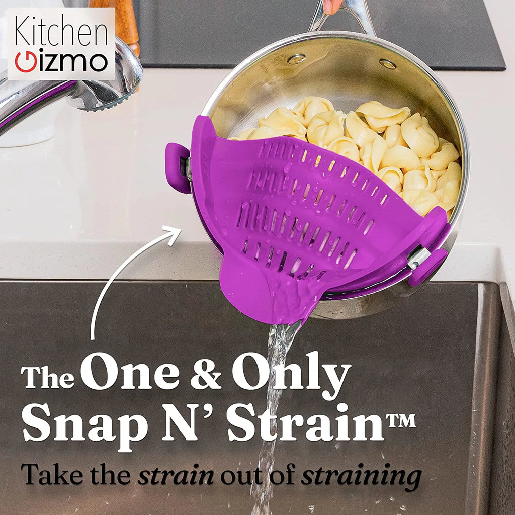 Adjustable Silicone Clip On Pot Strainer E493284