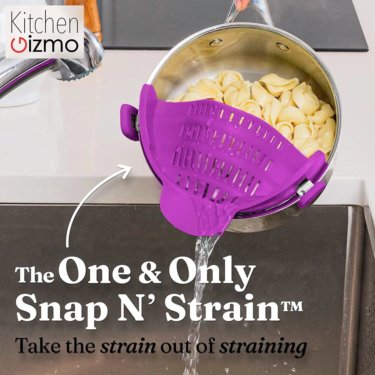 Adjustable Silicone Clip On Pot Strainer E493284