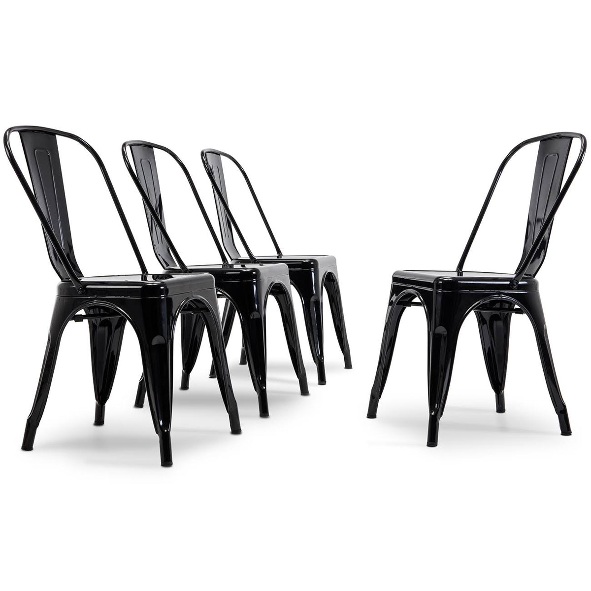 Black Side Chair Set of 4 K64197