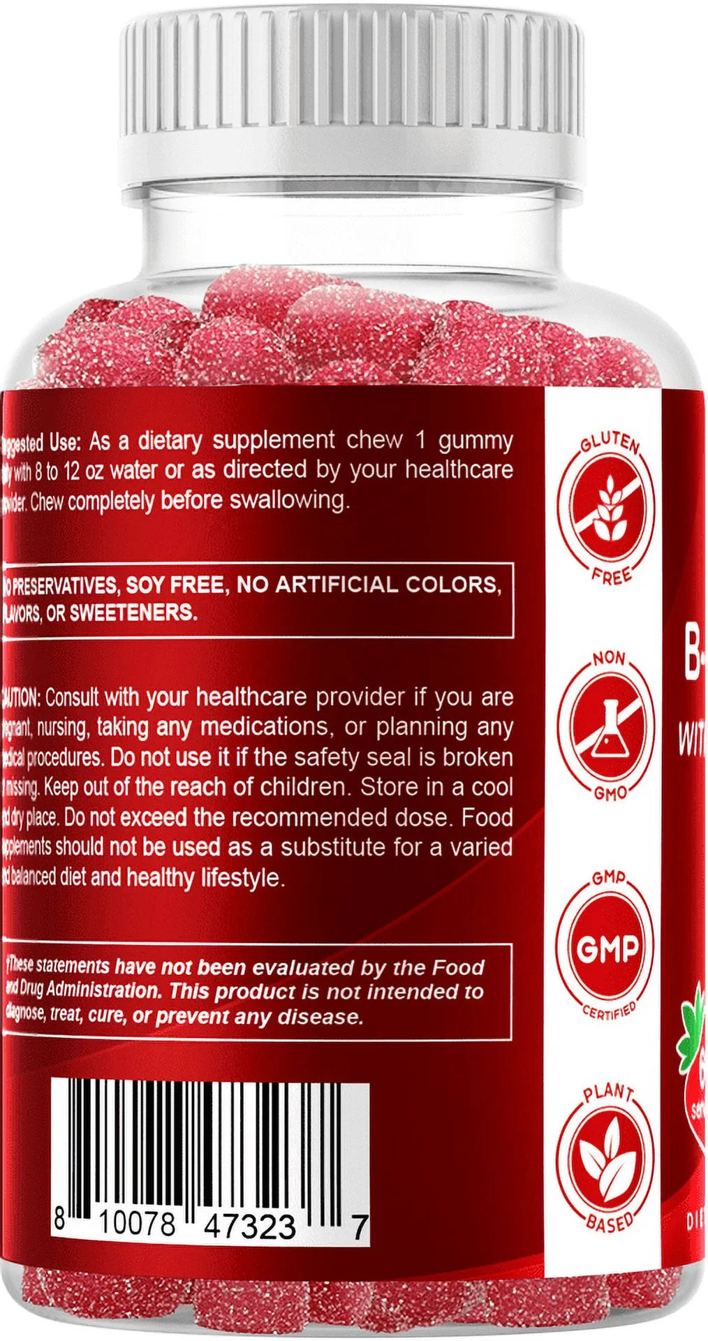 Vitamin B Complex Gummies with Vitamin C & Inositol B78046