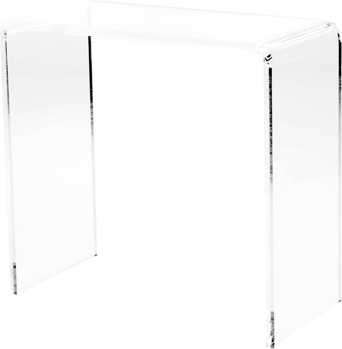 Clear Acrylic Rectangular Display Riser, 12 H x 12 W x 6 D, Pack of 2 B133