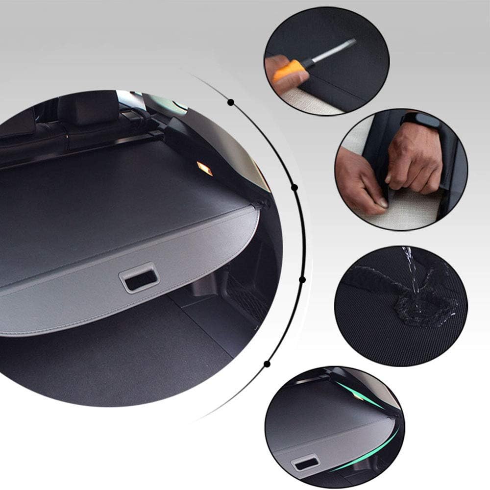 Retractable Cargo Cover for Hyundai Tucson Black M912