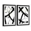 Monochrome Ripple Diptych, 18 inch x 24 inch Y2807
