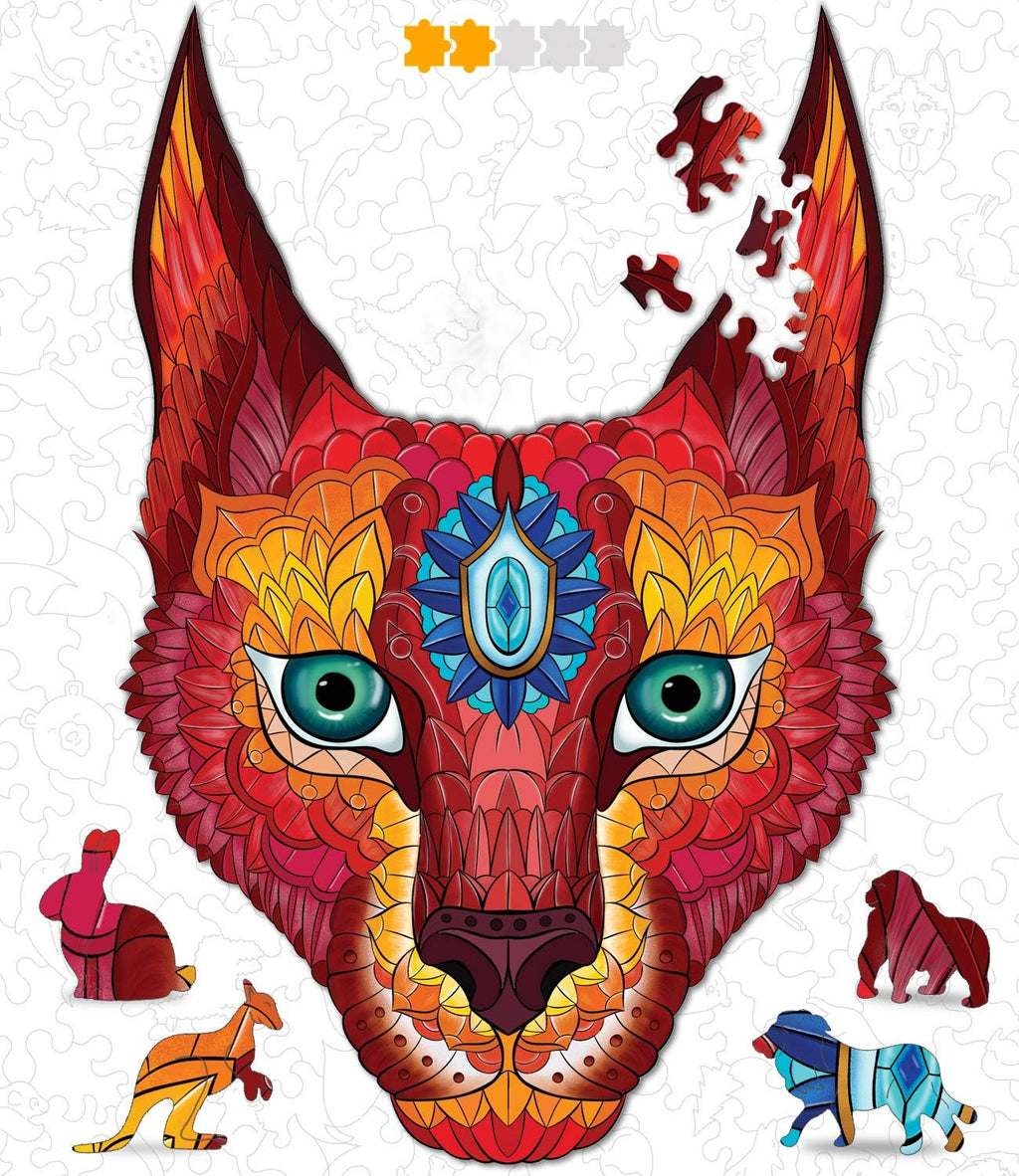 Caracal Wooden Jigsaw Puzzle, 130 pcs, Pack of 2 X8275